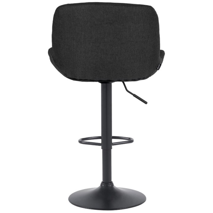 Barhocker Solon Schwarz Stoff