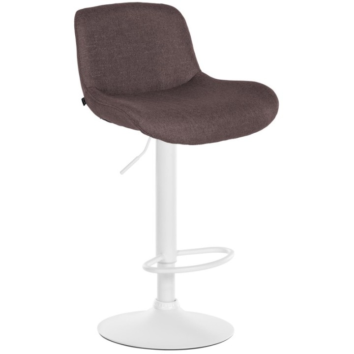 Barhocker Solon Weiß Stoff