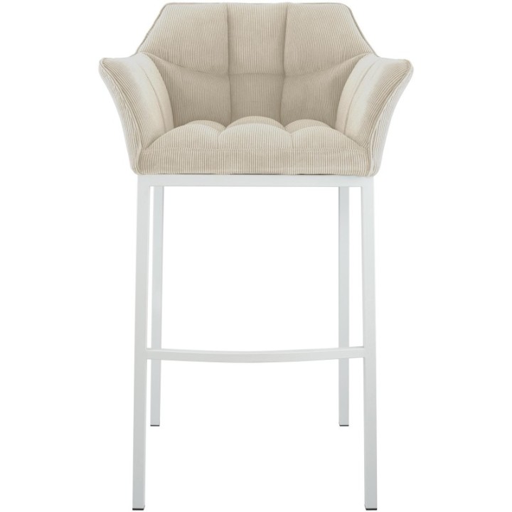 Barhocker Damaso W Cord mit 4-Fuß Gestell