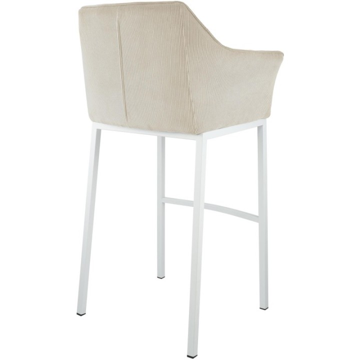 Barhocker Damaso W Cord mit 4-Fuß Gestell