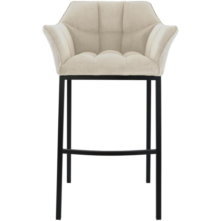 Barhocker Damaso B Cord mit 4-Fuß Gestell