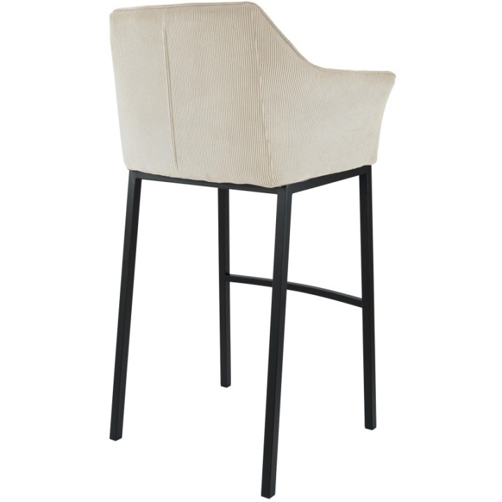 Barhocker Damaso B Cord mit 4-Fuß Gestell