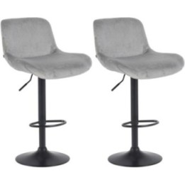 2er Set Barhocker Solon Schwarz