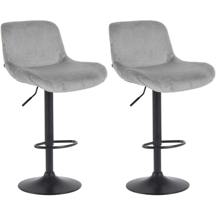 2er Set Barhocker Solon Schwarz