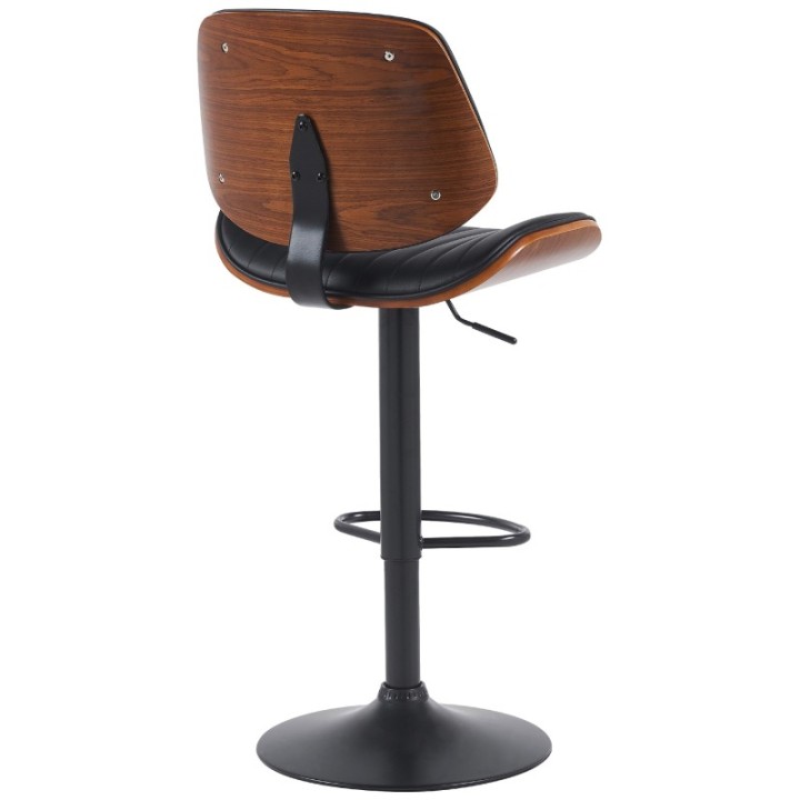 2er Set Barhocker Clawson Kunstleder schwarz