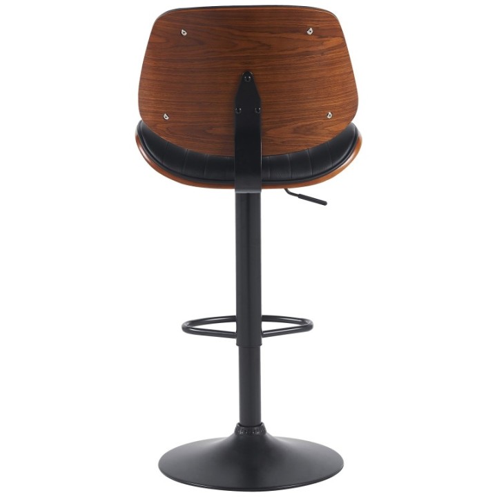 2er Set Barhocker Clawson Kunstleder schwarz