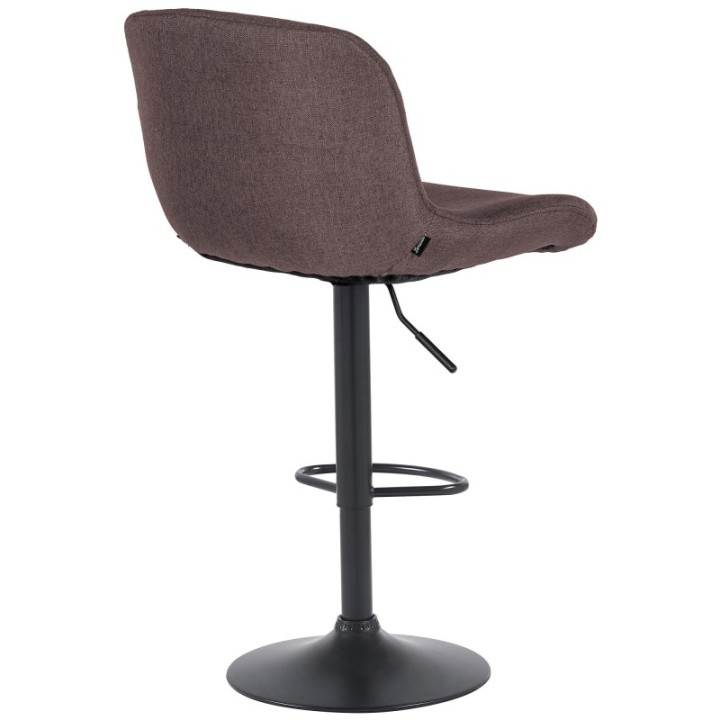 2er Set Barhocker Solon Schwarz Stoff 