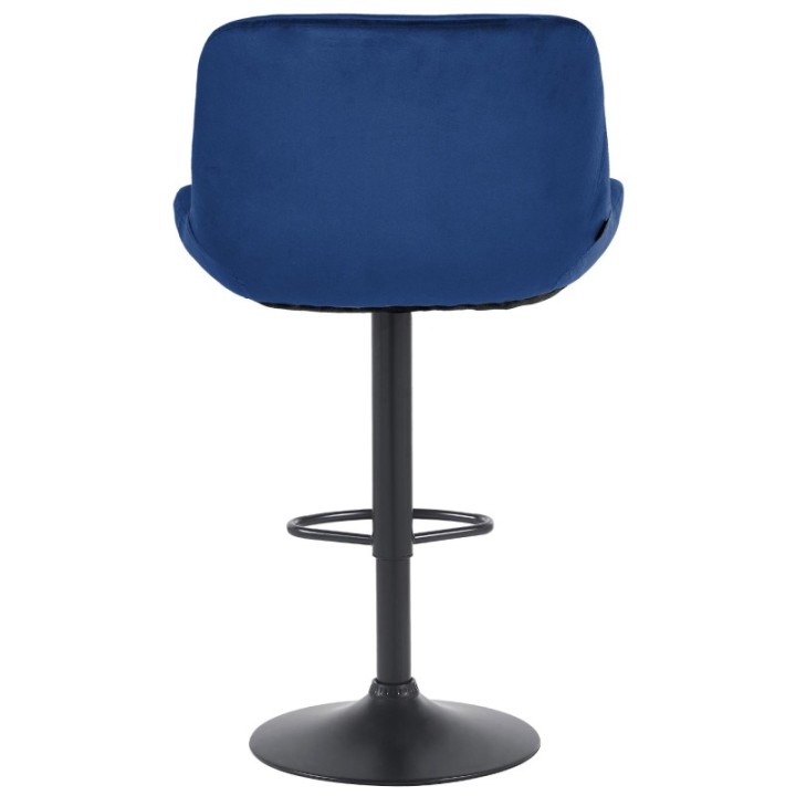 2er Set Barhocker Solon Schwarz Samt  