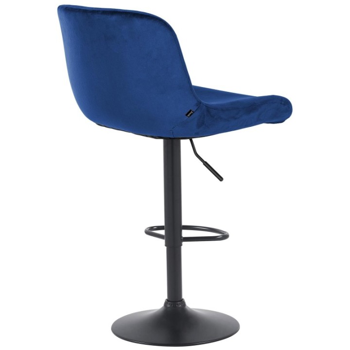 2er Set Barhocker Solon Schwarz Samt  