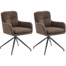 2er Set Esszimmerstuhl Pickett Stoff