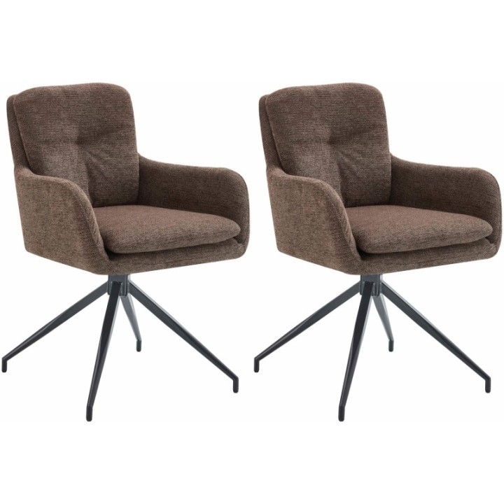 2er Set Esszimmerstuhl Pickett Stoff