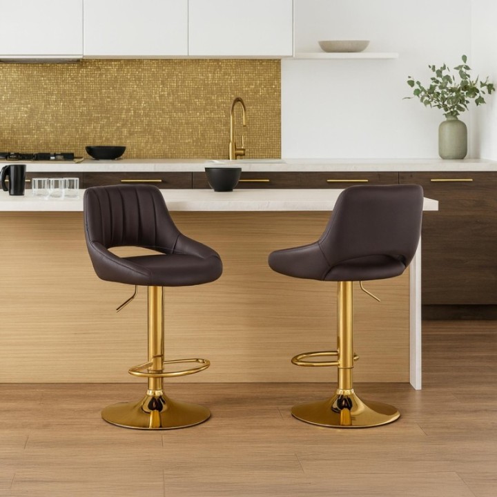 2er Set Barhocker Milet Kunstleder G