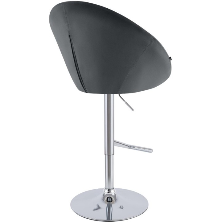Barhocker London Samt chrom