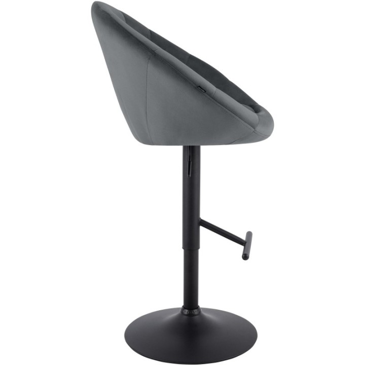 Barhocker London Samt schwarz