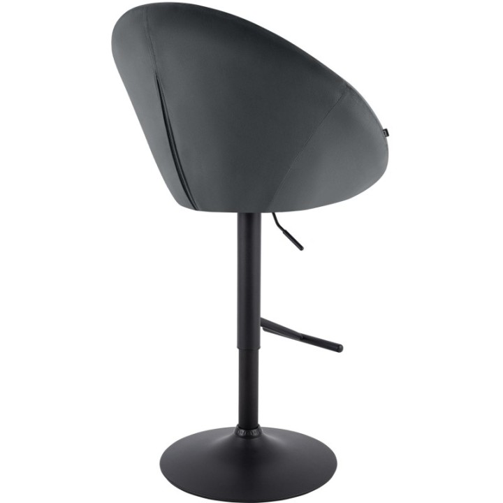 Barhocker London Samt schwarz