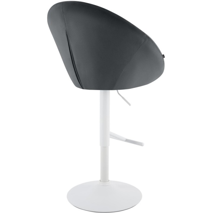 Barhocker London Samt weiß