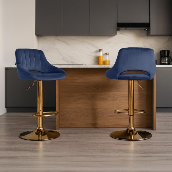 2er Set Barhocker Milet Samt G