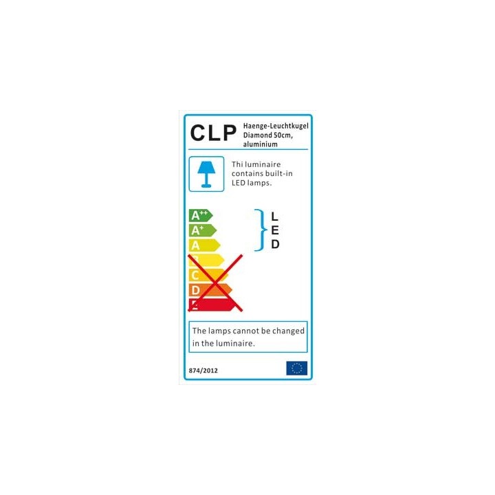 Hänge-Leuchtkugel Diamond 50cm