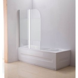 Duschabtrennung 133x53cm/133x55cm Links halb gefrostet