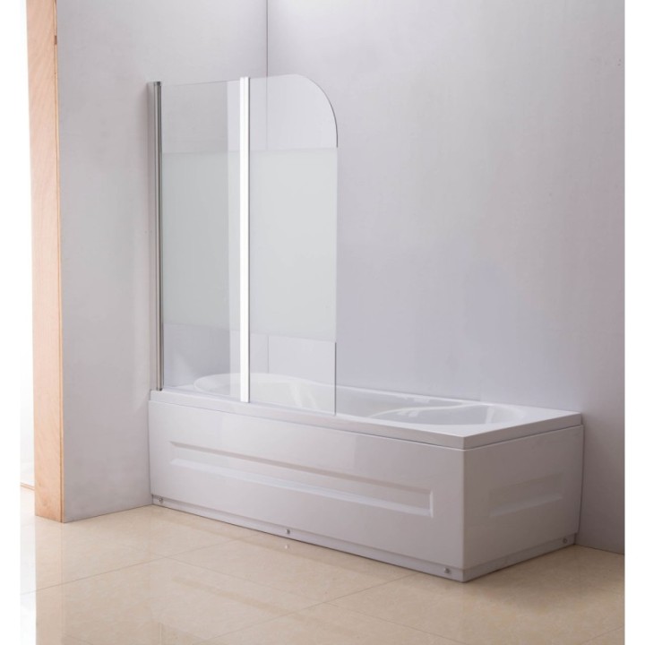 Duschabtrennung 133x53cm/133x55cm Links halb gefrostet