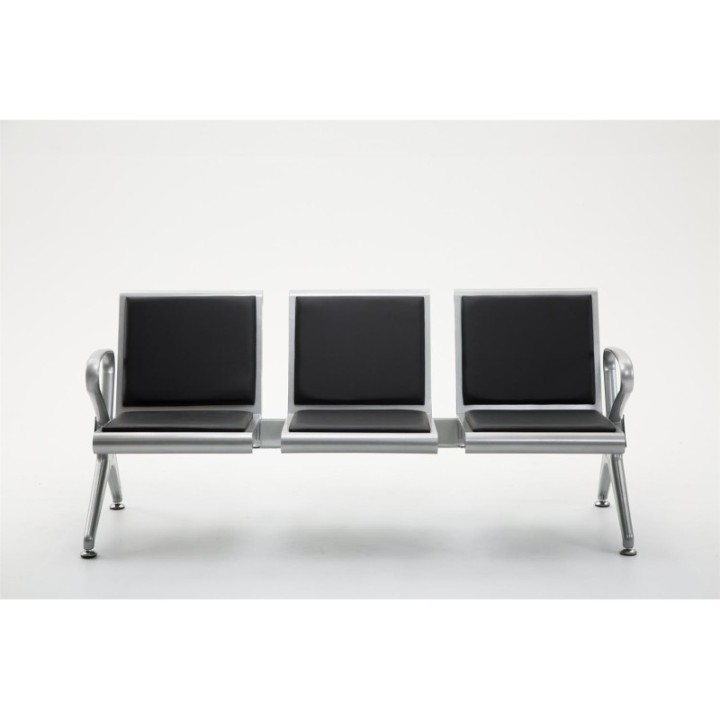 3er Wartebank Terminal Kunstleder