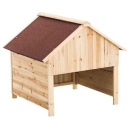 Holzgarage für Rasenroboter