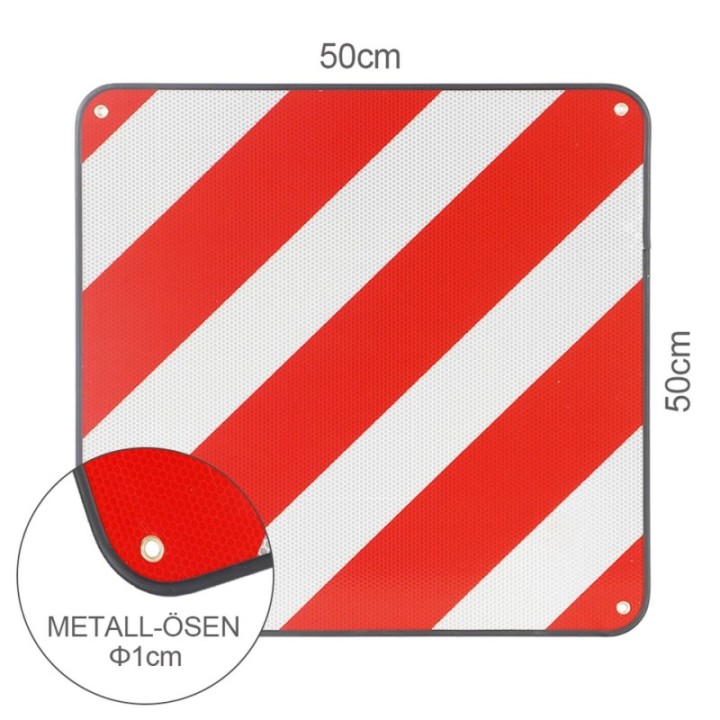 2 in 1 Warntafel