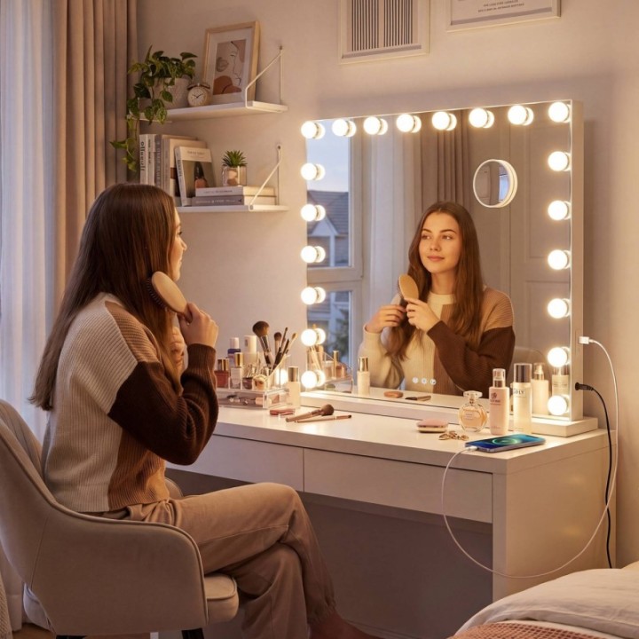 Schminkspiegel Norlina mit Bluetooth
