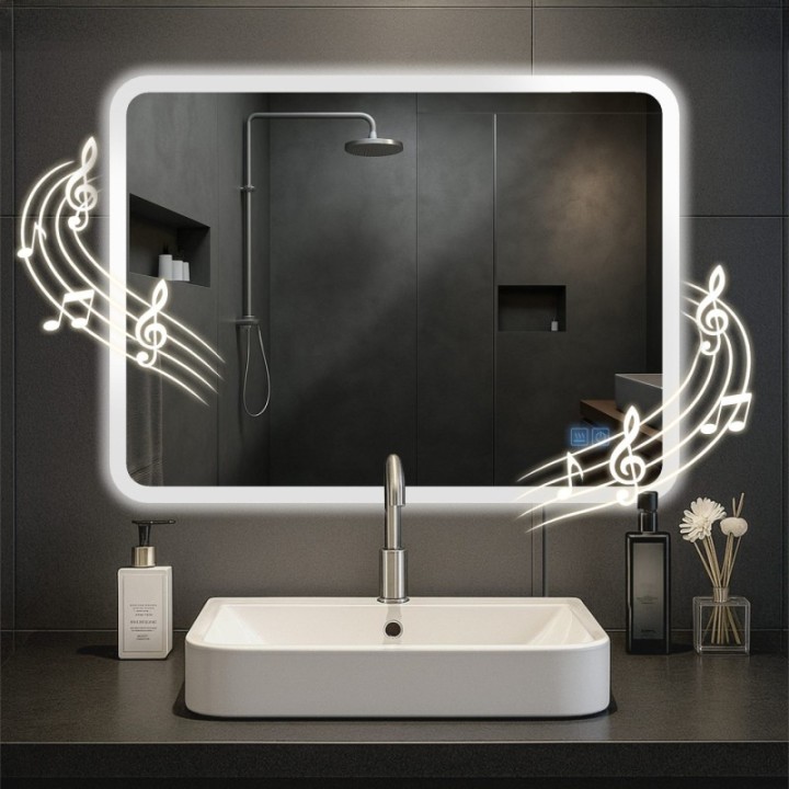 Badspiegel Jericho 60x80 mit Bluetooth
