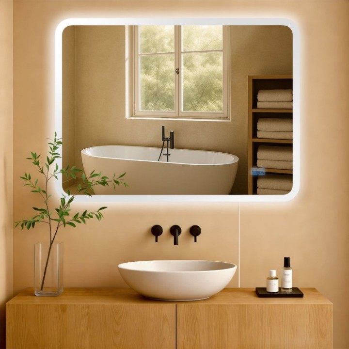 Badspiegel Jericho 60x80 ohne Bluetooth