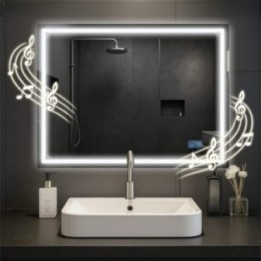 Badspiegel Jaffrey 60x80 mit Bluetooth