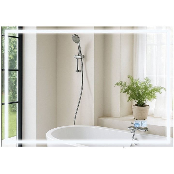 Badspiegel Jaffrey 70x100 mit Bluetooth