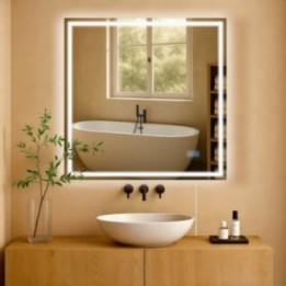 Badspiegel Jaffrey 80x80 ohne Bluetooth