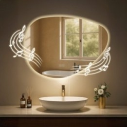 Badspiegel Almafie 65x75 mit Bluetooth