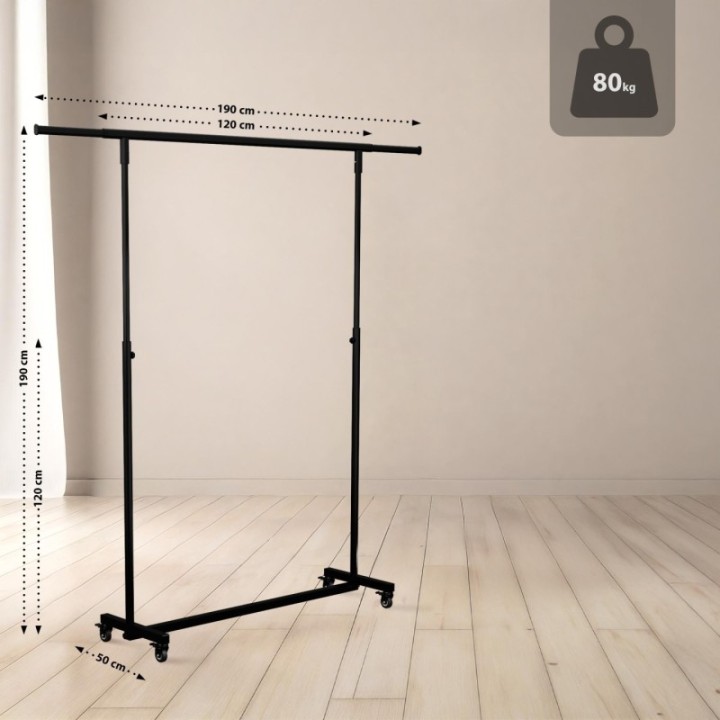 Klappbare Kleiderständer Soran 120x50x188
