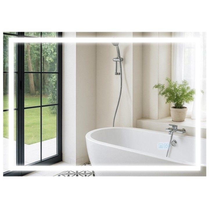 Badspiegel Jaffrey 50x70 mit Bluetooth 