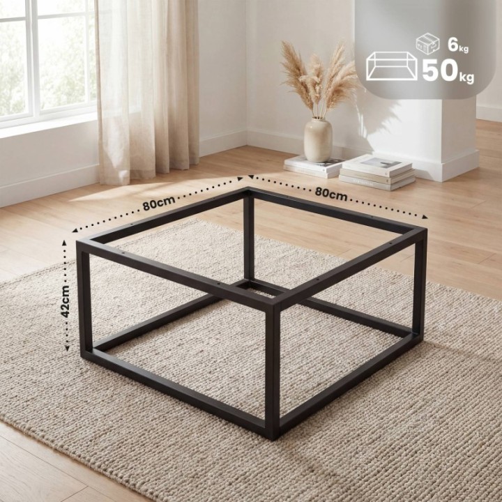Tischgestell Metall 80x80x42 cm