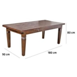 Teak Tisch Carlos 180x90 cm