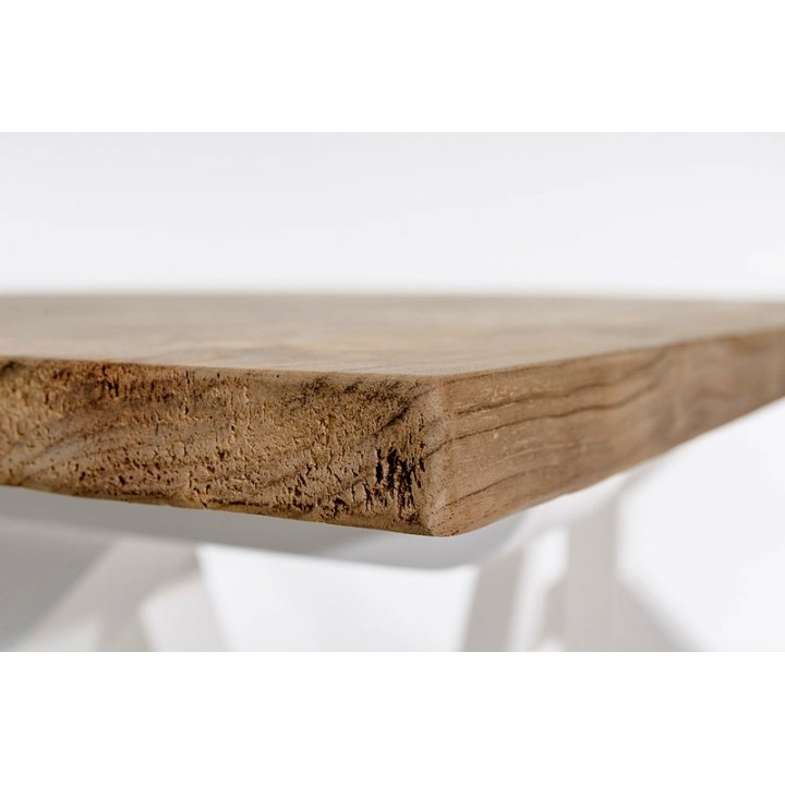 Tisch Geneva 200x100x78 indoor Teak/Mahagony-weiss