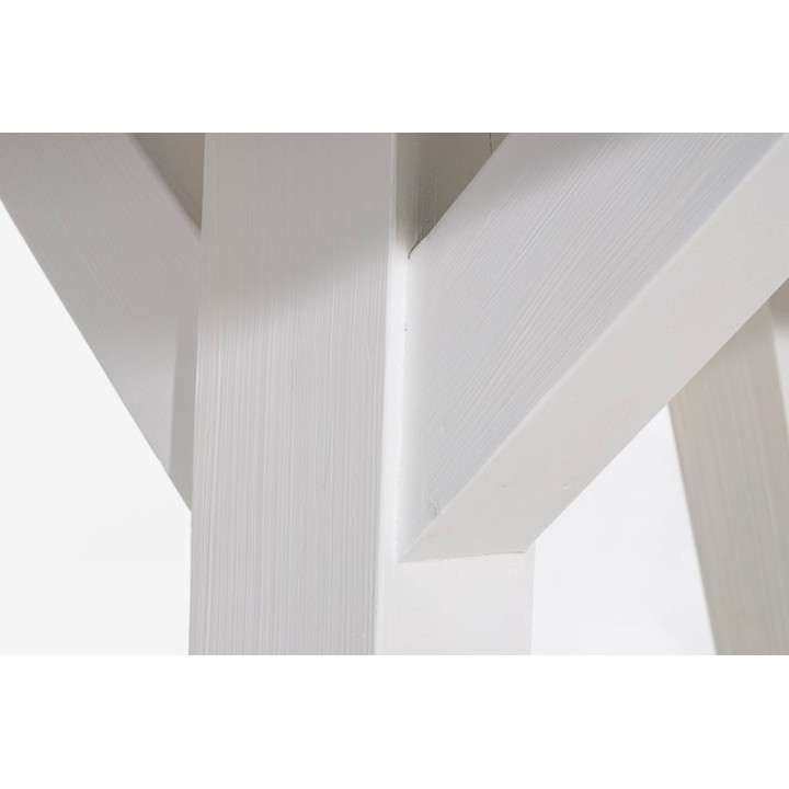 Tisch Geneva 200x100x78 indoor Teak/Mahagony-weiss