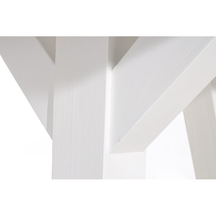 Tisch Geneva 240x100x78 indoor Teak/Mahagony-weiss