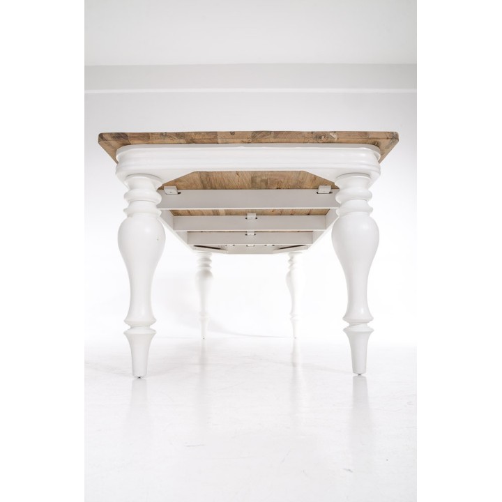 Tisch Belagio 200x100x78 indoor Teak/Mahagony-weiß
