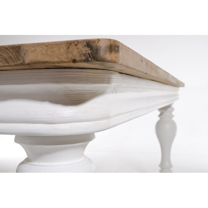 Tisch Belagio 200x100x78 indoor Teak/Mahagony-weiß