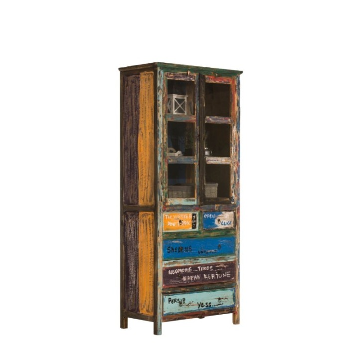 Teakholz Vitrine Vika