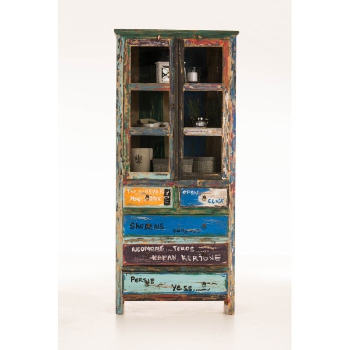 Teakholz Vitrine Vika