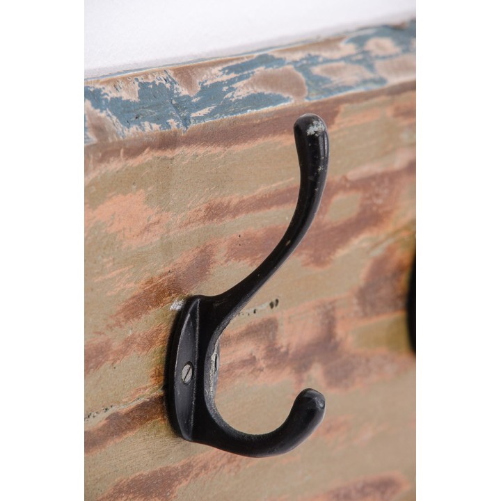 Teakholz Wandgarderobe Flen