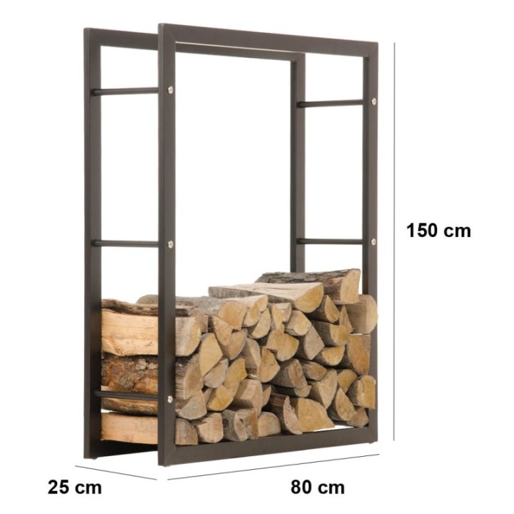 Kaminholzständer Keri 25x80x150