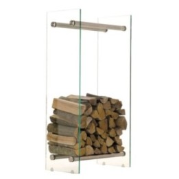 Kaminholzständer Dacio Klarglas 35x40x100
