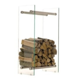 Kaminholzständer Dacio Klarglas 35x60x80