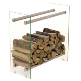 Kaminholzständer Dacio Klarglas 35x80x80